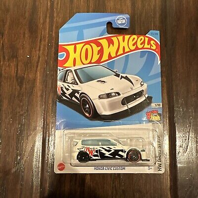 Hot Wheels 2023 Release (Mainline) Honda Civic Custom - White, Scale - 1:64. 
