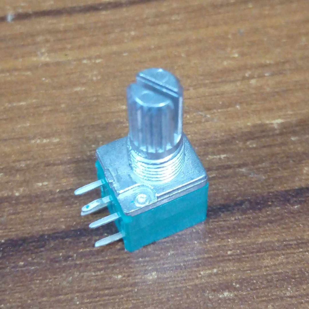 RV09 9mm B503 Square Stereo 50K Linear Potentiometer With Spline Shaft Vertical 5 Pin Rotary Stereo Volume Control. 