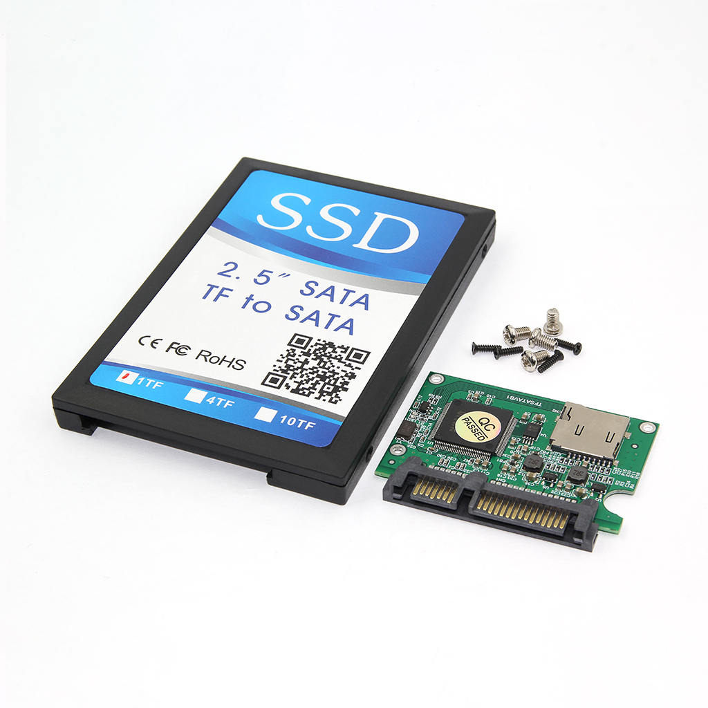 4 Micro SD TF Card To 22pin SATA Adapter Card 2.5" HDD Enclosure With - Foto 9