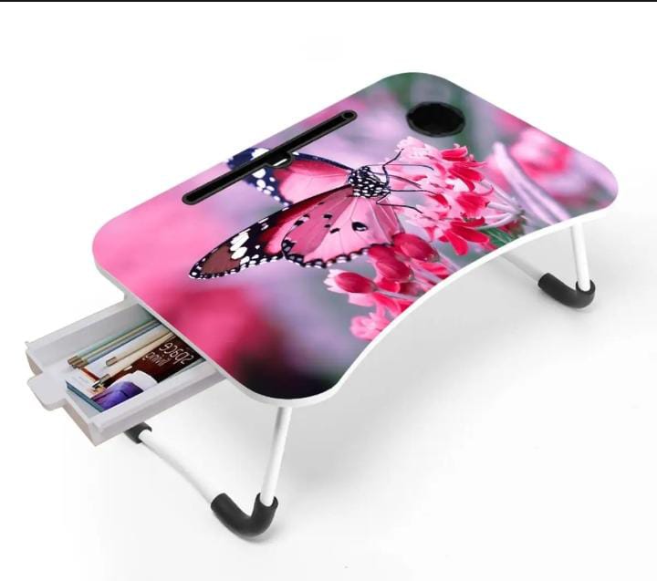 Computer Laptop Desk Small Foldable Multi-Function Bed Desk Simple Dormitory Lazy Table Bed With Laptop Table - Laptop Stand. 