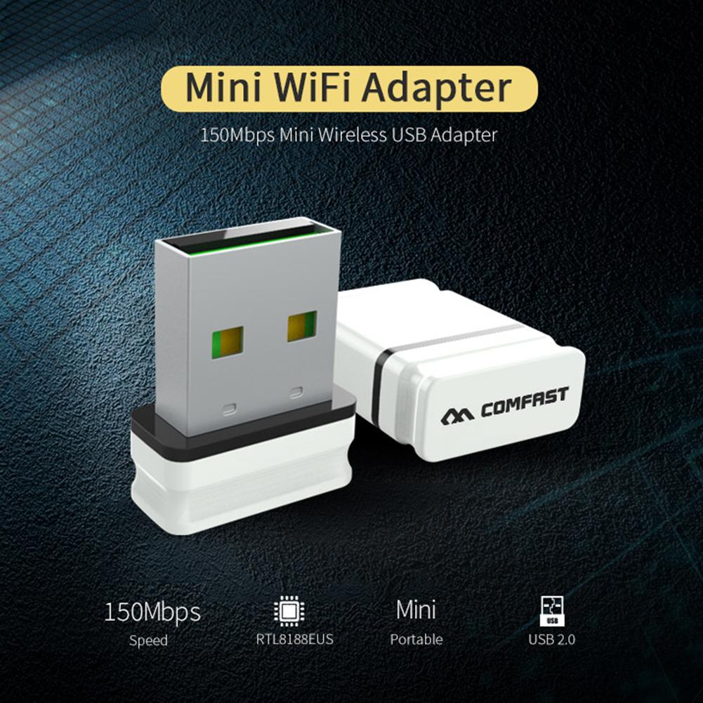 COMFAST CF-WU810N USB 2.0 WiFi Adapter 150Mbps 2.4GHz Wireless Network Card WiFi Receiver for PC Computer. 