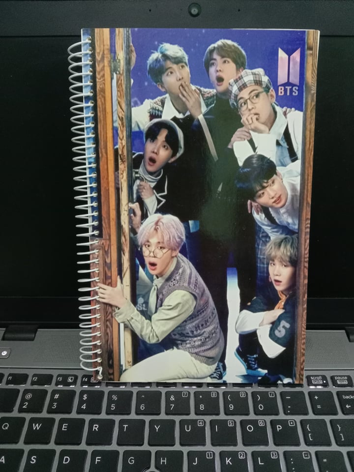 Show Your BTS Love with a BTS Booklet Notebook - HD Print Cover - Easy To use and Clean, A Unique Choice For Fans-Size: 8.6 inc,Page: 60 pages. 