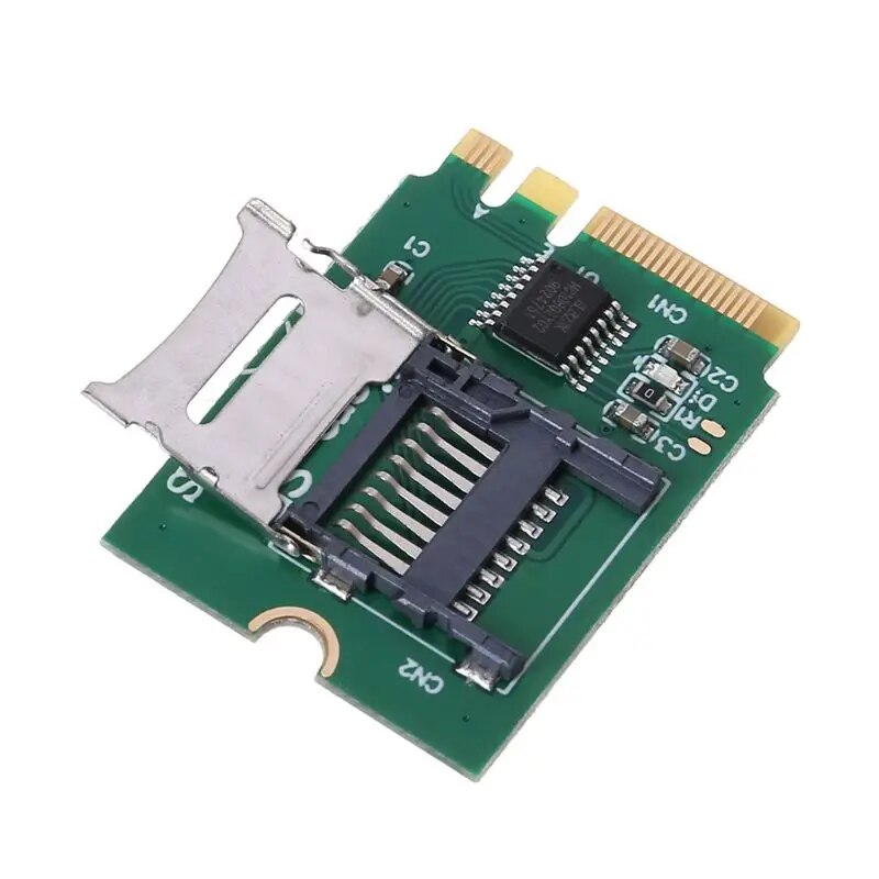 M2 NGFF Key A.E WIFI Slot to Micro SD SDHC SDXC TF Card Reader T-Flash Card M.2 A+E Card Adapter Kit 83XB. 