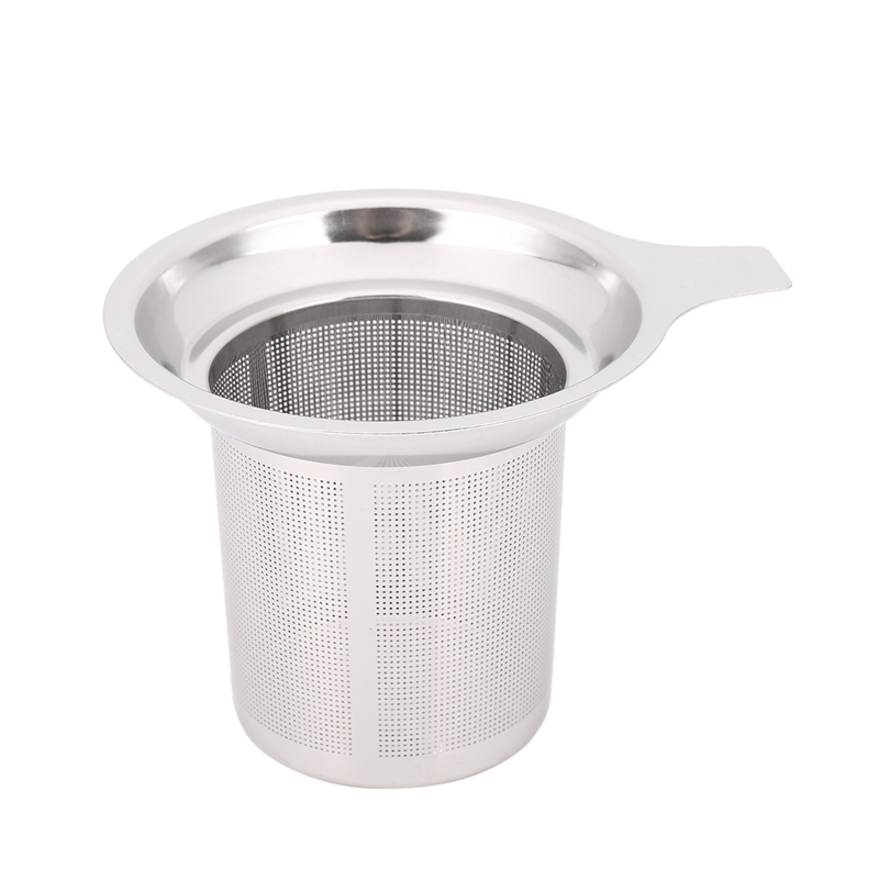 2X 304 Stainless Steel Fine Mesh Filter Tea Infuser Fine Reusable Strainer
