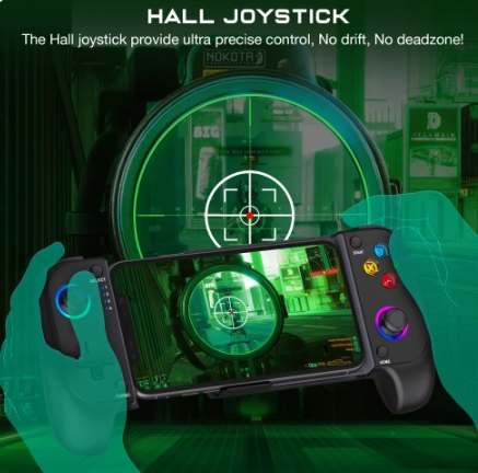 Saitake 7009F Game Controller Wireless Bluetooth Gamepad Extendable Joypad Joystick for Android/IOS Phone. 