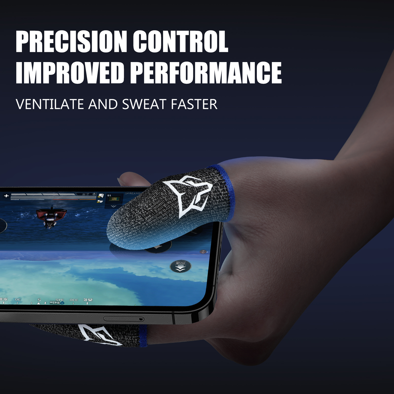 Original Fox Feelers 3 PUBG Game Touch Screen mobile phone 6D Gaming Finger Sleeve,Mobile Game Finger Sleeves. 