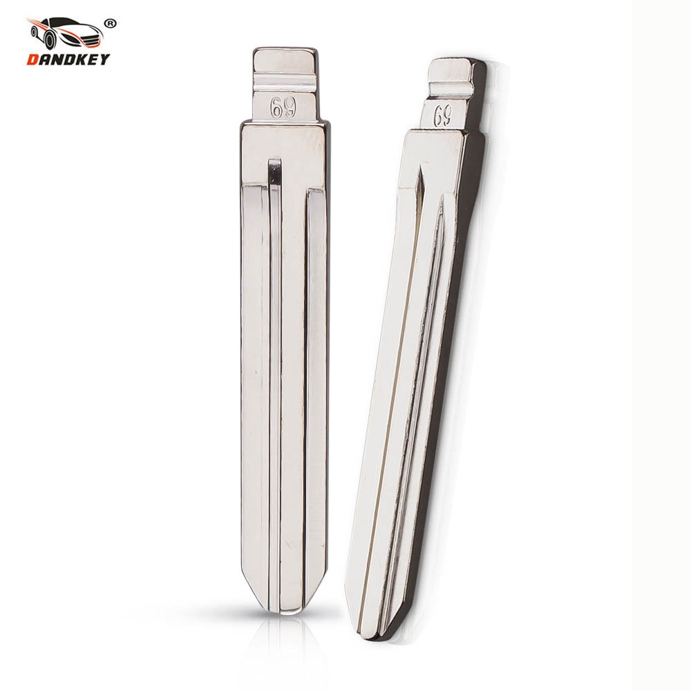 【Alizeker Mall】#69 Uncut Metal NO. 69 Scale Blank Car Key KD MINI/KD900 Blade TOY43R For Subaru XV/Great For Toyota (old). 