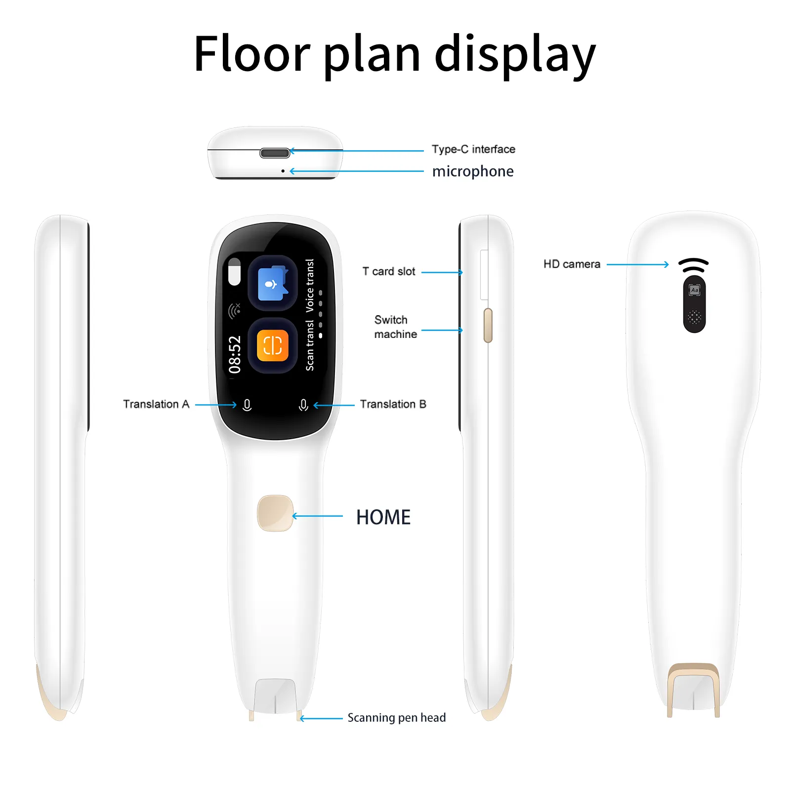 BOELEO Dictionary Translation Pen Scanner Text Scanning Reading Translator Device. 