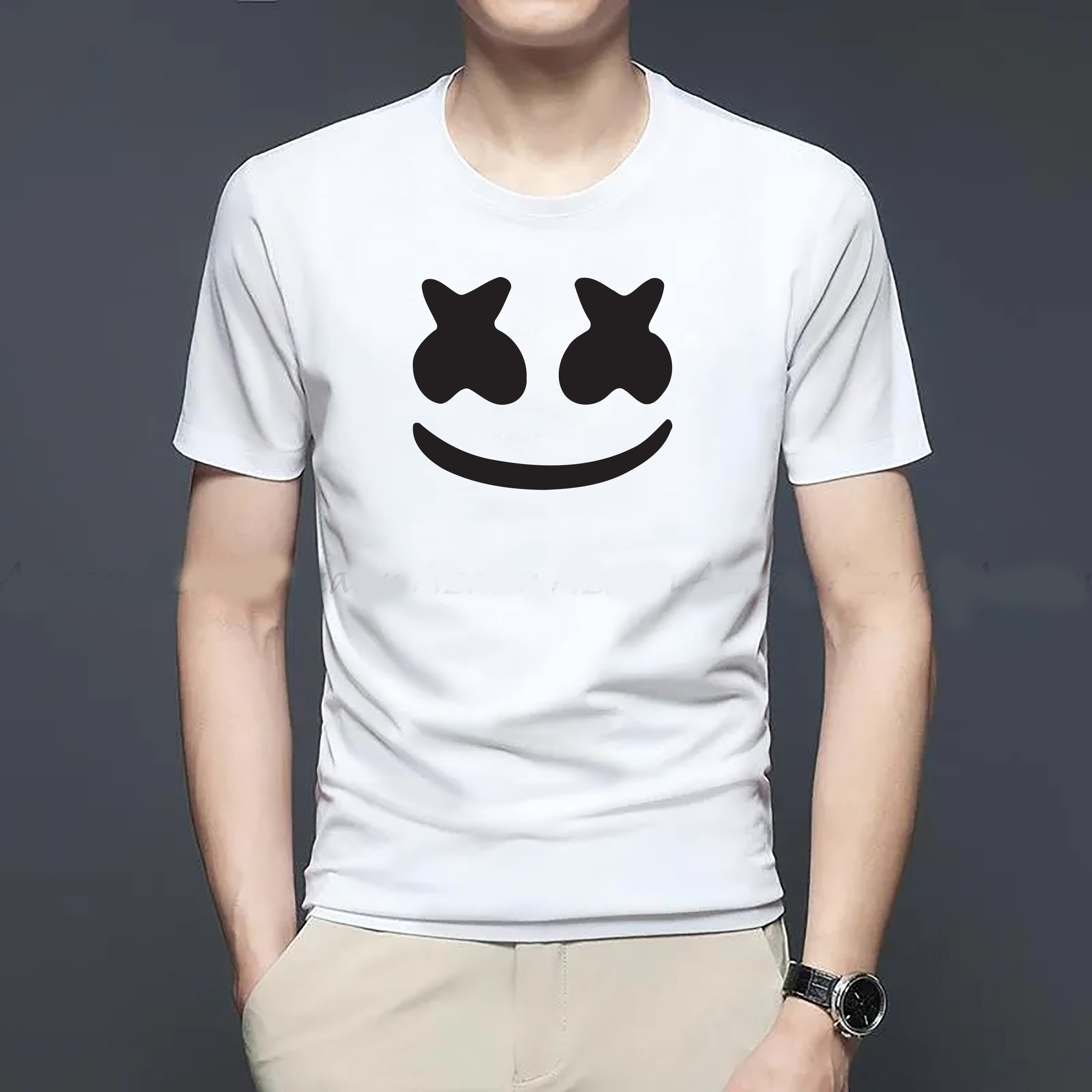 Plain Marshmallow Trendy t- shirt design. 
