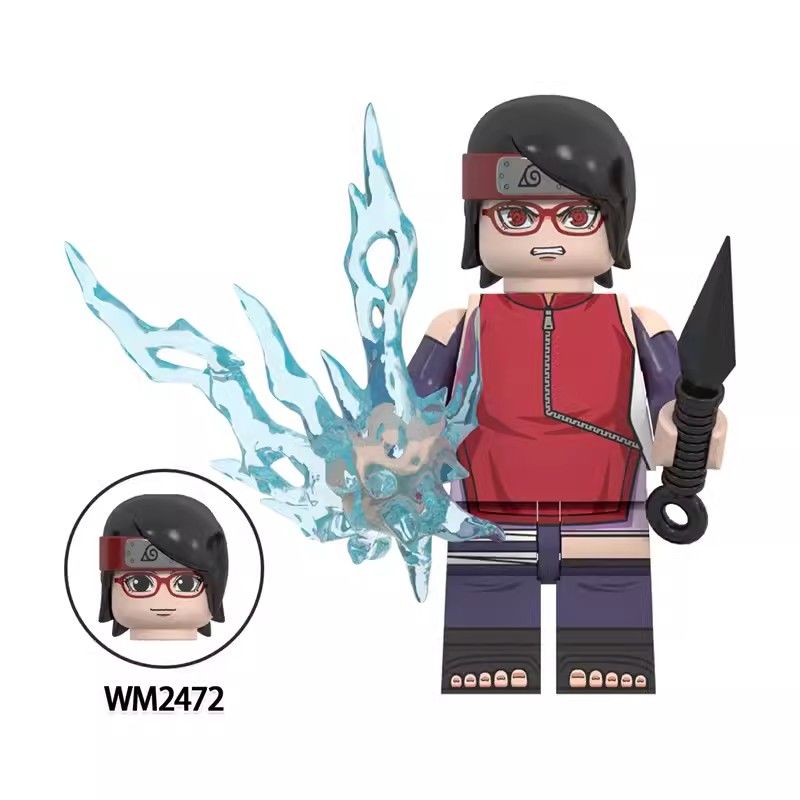 【Yurui】Compatible with New Fire Shadow Naruto Sasuke Uchiha Hyuga Hinata Toy Assembled Building Block Toys WM6152. 