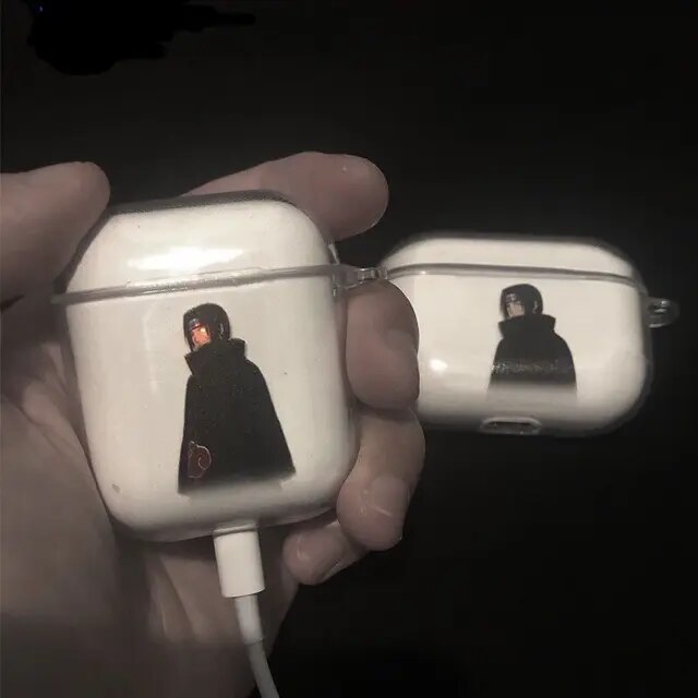 Naruto Uchiha Itachi Uchiha Obito Iphone Airpods Headset Case Generation 1/2/3 Wireless Bluetooth Pro Frosted Soft Case. 
