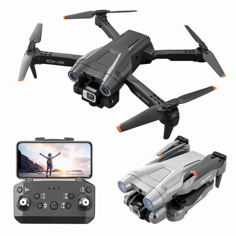 I3 PRO Drone with Gimbal 4K Camera WiFi Live Video Obstacle Avoidance Drone with Bag, 2 Batteries