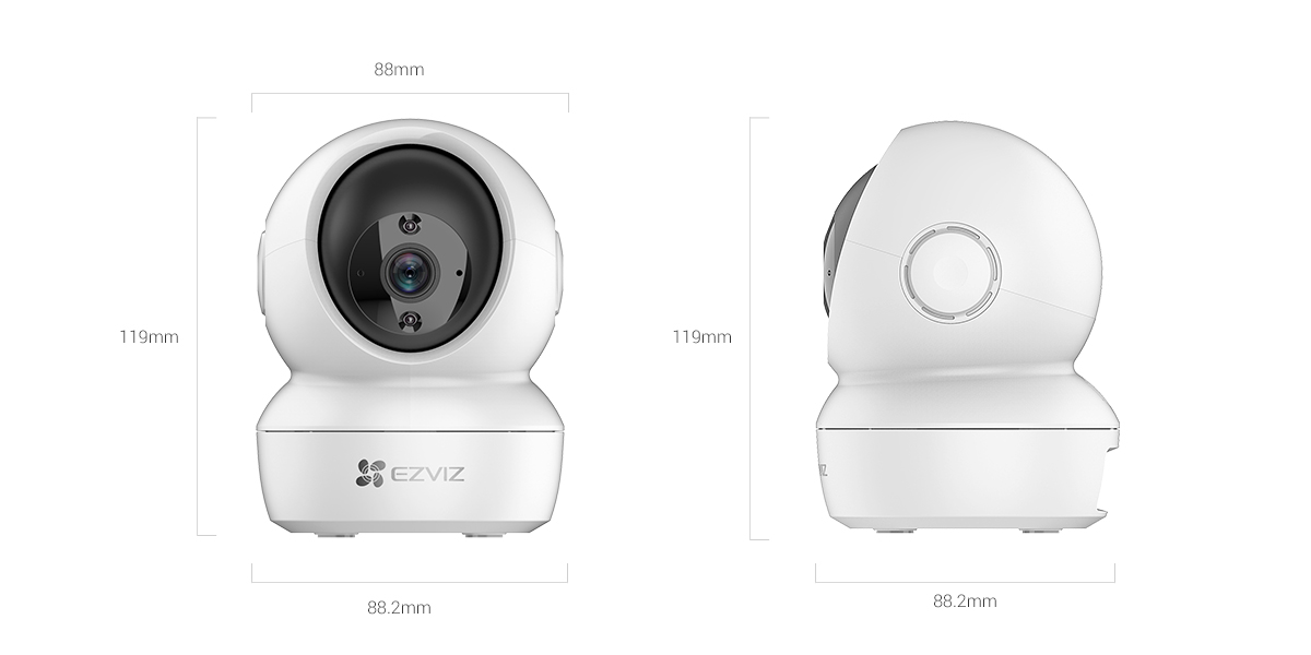 EZVIZ CS-H6C 360° Pan & Tilt Smart Home Security Camera. 