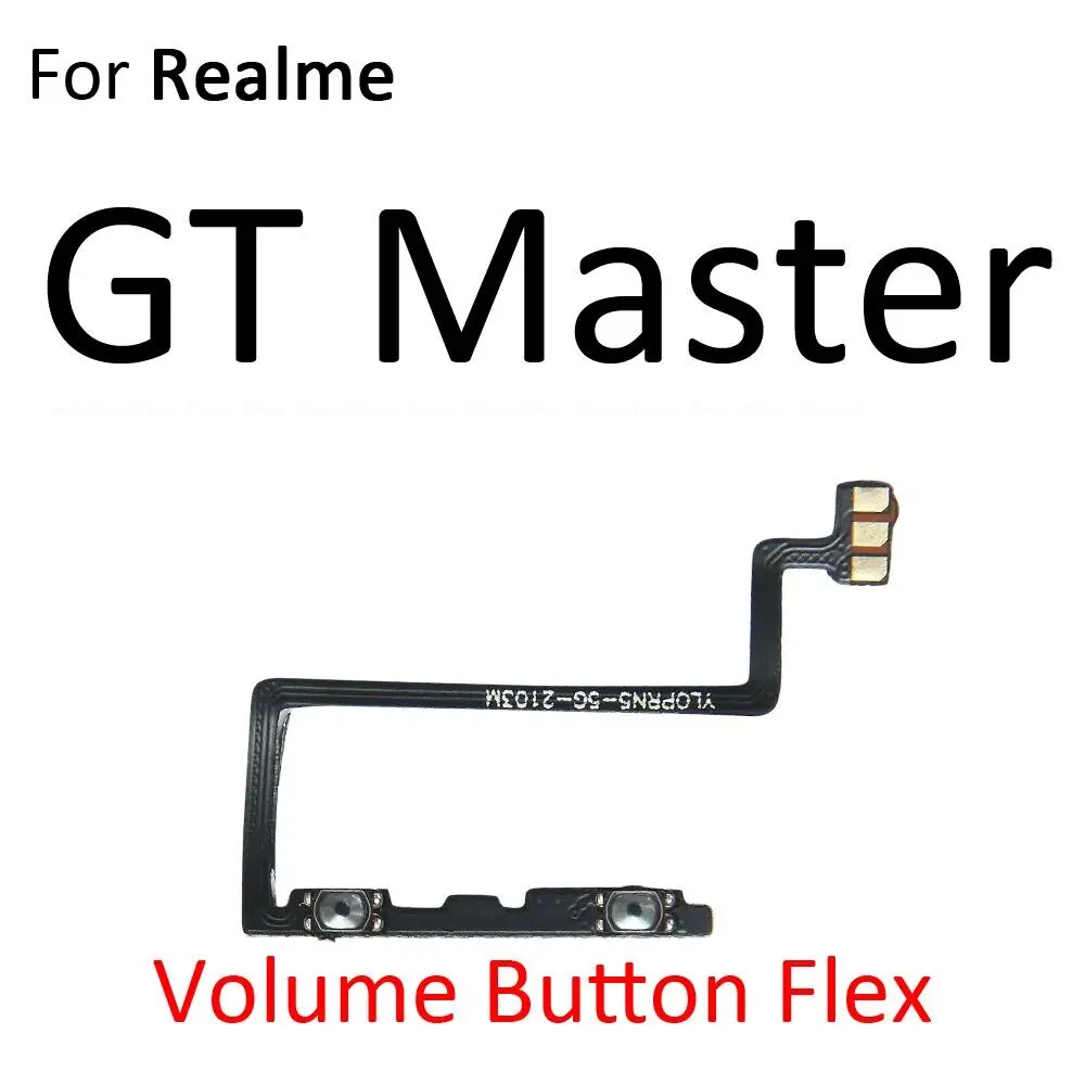 Switch Power ON OFF Key Mute Silent Volume Button Ribbon Flex Cable For OPPO Realme Narzo 30 30A GT Master Neo Replacement Parts. 