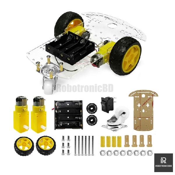 2WD Smart Robot Car Chassis Kits For Arduino Robot Car | 2 Wheel Motor Chassis Kit
