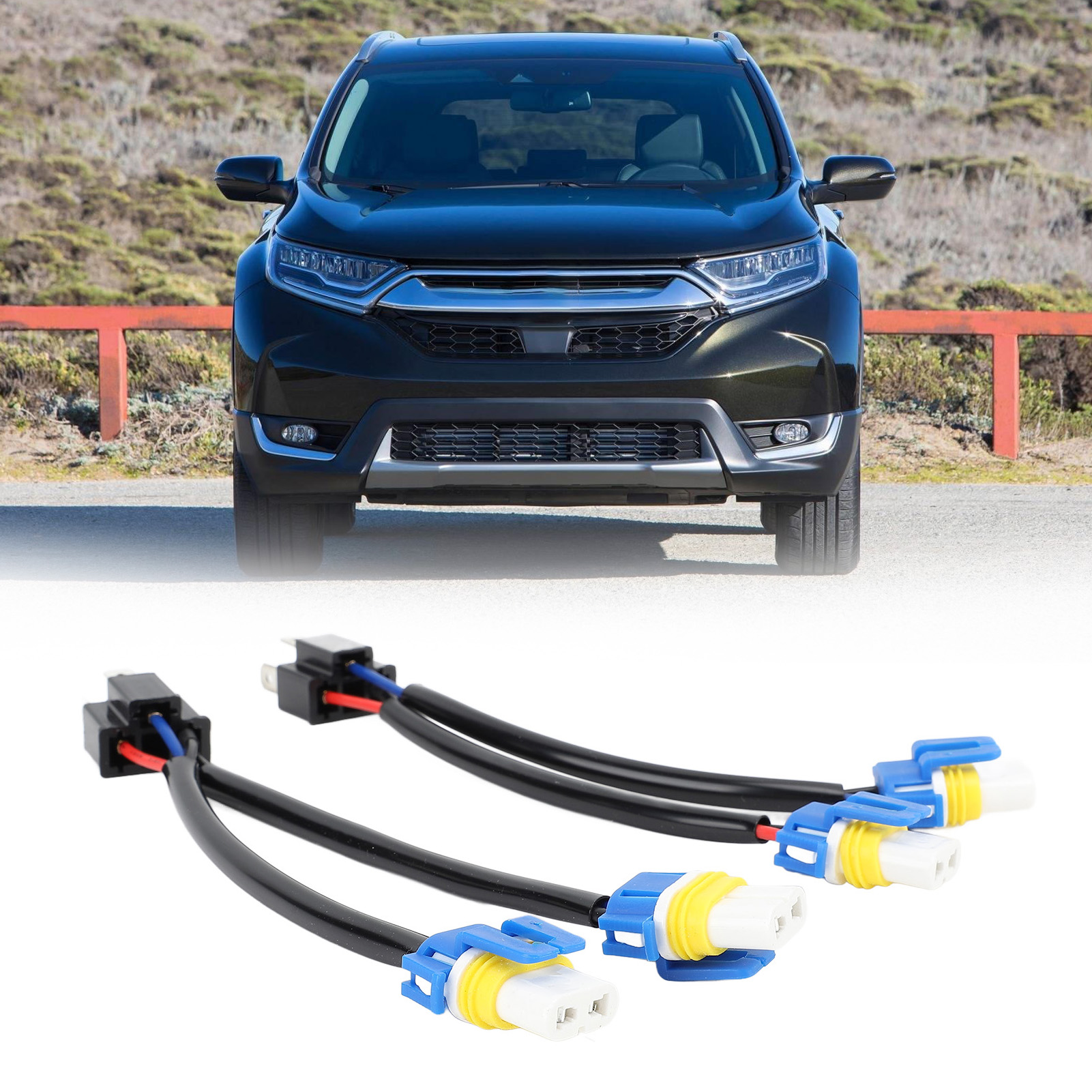 H4 To 9006 Bulb Conversion Sockets 2pcs Plug and Play Headlight Bulb Conversion Wire Improved Lighting Easy To Use for Car. 