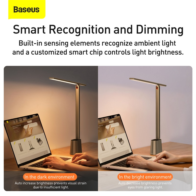 BASEUS Smart Eye Series Rechargeable Folding Reading Desk Lamp Smart Light. 