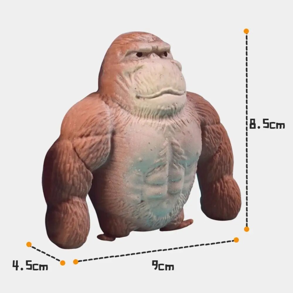 9cm Elastic Monkey Toy Creative Stress Relief Toys Lala Happy Decompression Squishy Elastic Monkey Doll. 