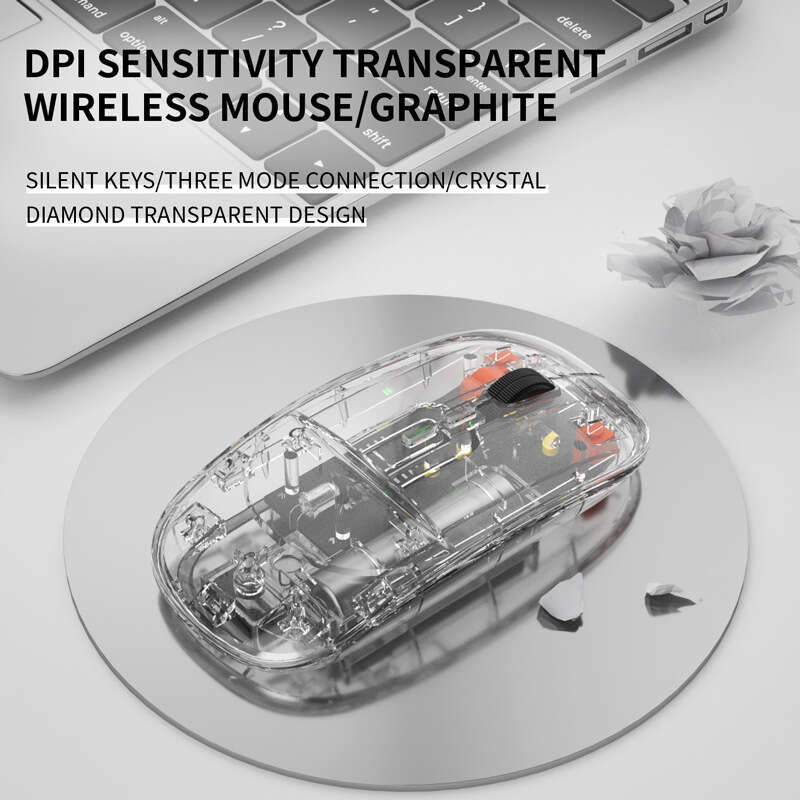 New wireless transparent luminous game USB charging, esports, mechanical computer accessories, office mouse. 