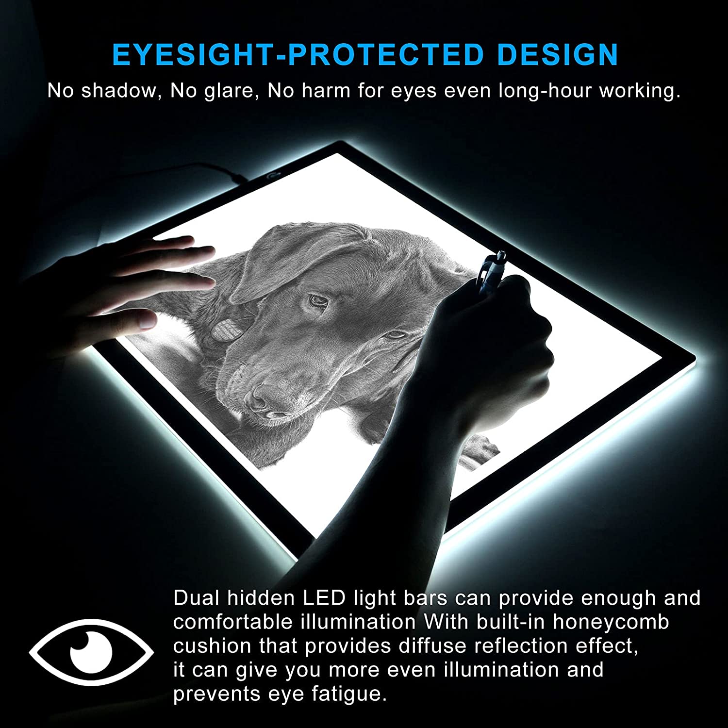 Doodle A4 Ultra-Thin Portable LED Tracing Pad With USB Cable, Dinosaur | UK
