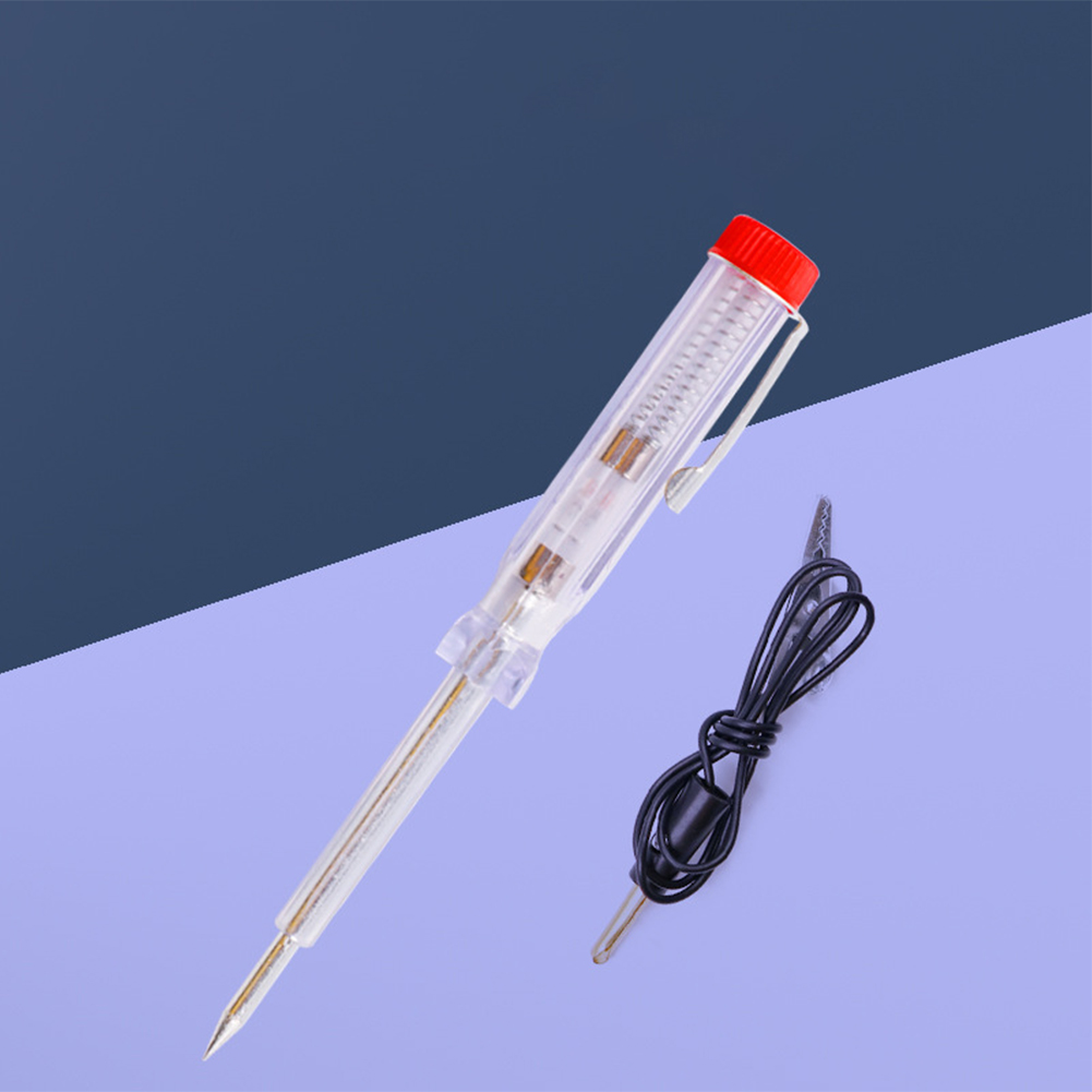 SL Dc 6-24v Car Tester Fuses Circuits Light Socket Tester Transparent Circuit Test Pen Modification Repair Tool. 