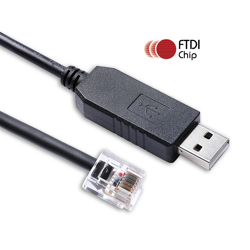 GE Fanuc Series 90-30 PLC IC693CBL316 Serial Cable FTDI USB RS232 to RJ11 Station Manager Cable