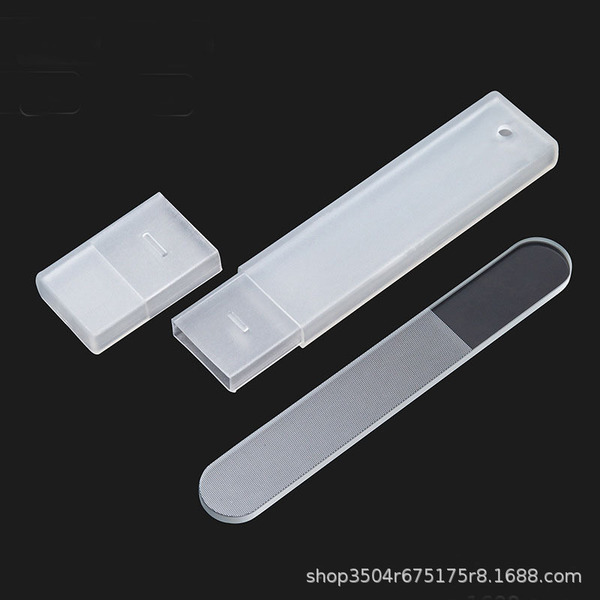 Nano Glass Nail Files Buffer Crystal Transparent Sanding Polishing Grinding Nail Block Durable Pedicure File Nail Art Tool. 