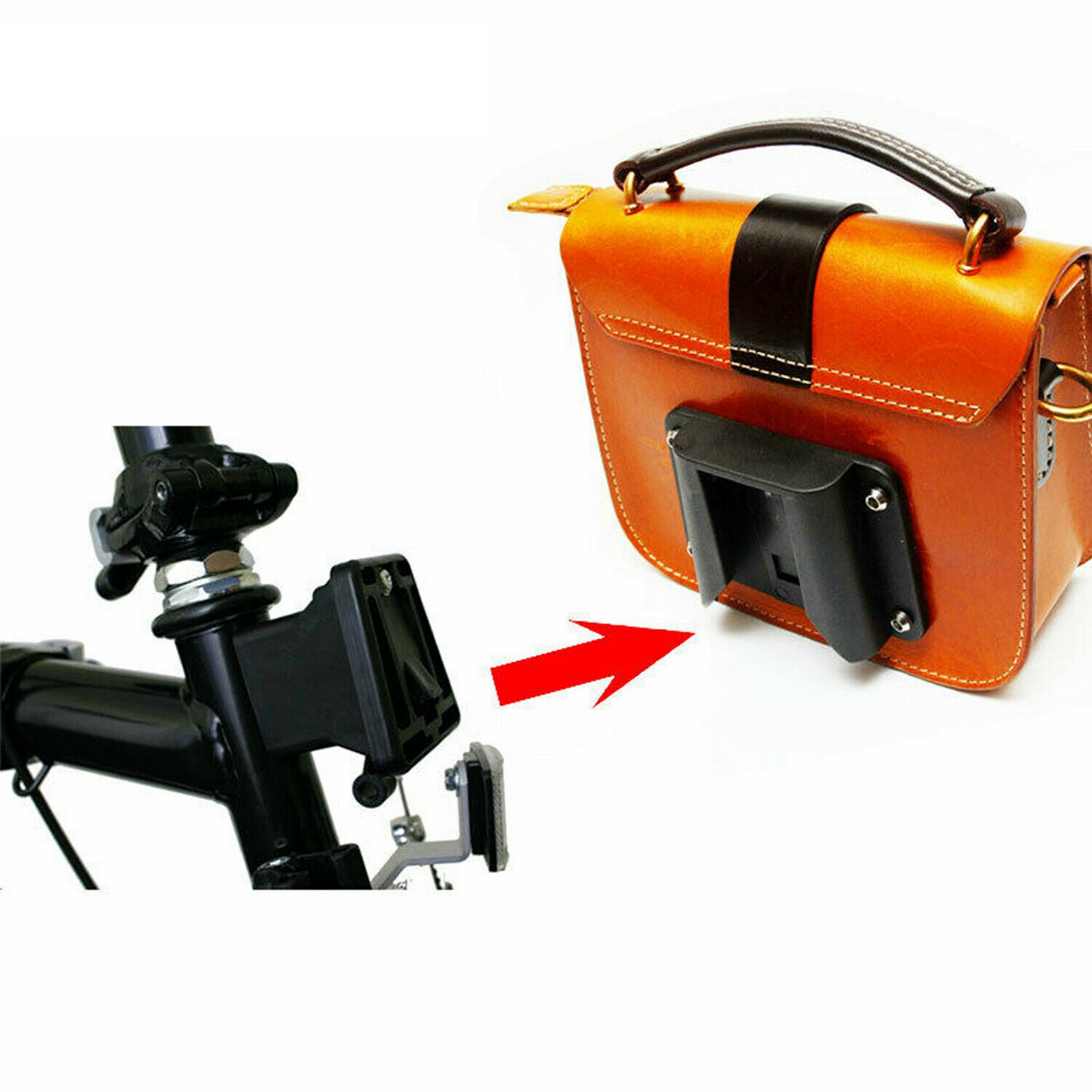 3X Bike Carrier Block Adapter for Brompton Folding Bike Bag Rack Holder Front Carrier Block Mount Brompton Accessories