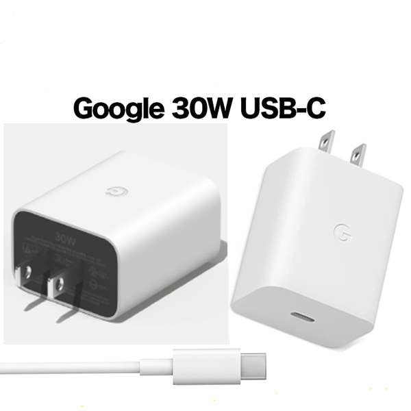 Google 30W USB-C Charger and Cable Fast Charging Pixel Phone Charger Compatible with Google Products and Other USB-C devices. 