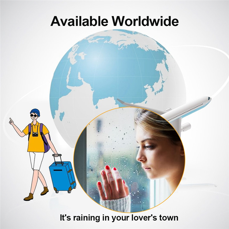 Smart WIFI Weather Station Clock DIY Cute GIF Animations Desktop Decoration Electronic Album Function MINI Clock E Easy Install Easy to Use. 