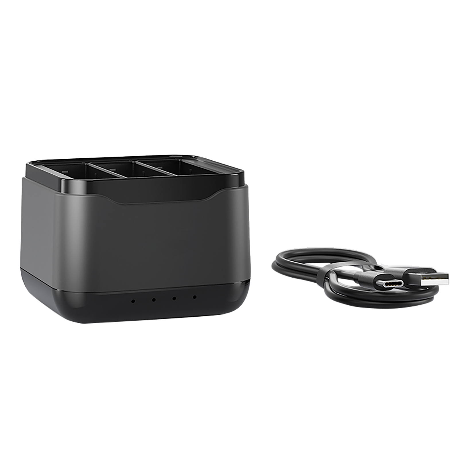 Battery Charging Hub Charging 3 Batteries Action Camera Accessories With Charging Indicator Light Charging Station Compatible For DJI OSMO Action 4/3 Cameras. 