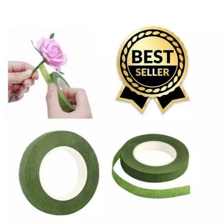 Flower Tape/Green Tape/ Floral Tape (0.5 inch*x90 feet) per roll