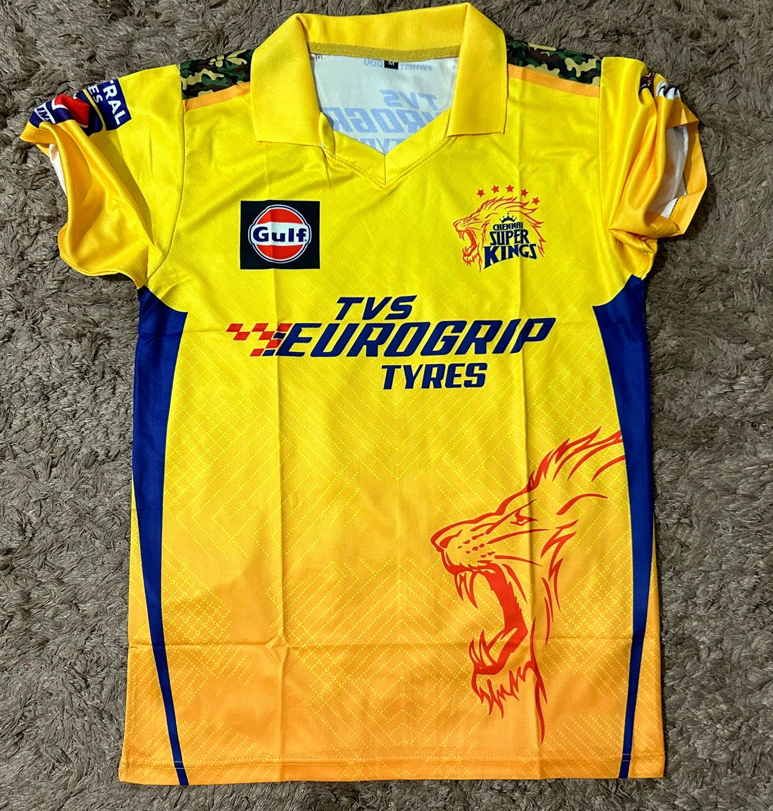 Chennai Super Kings Jersey 2023 Premium Quality Short Sleeves. 