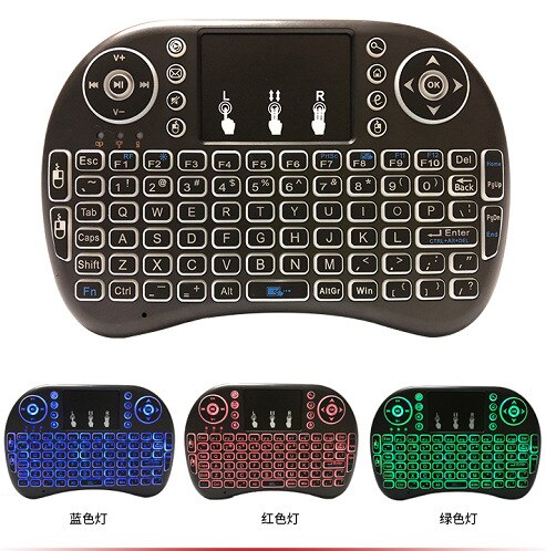 NEW Handheld I8 Mini Wireless Keyboard 2.4Ghz Russian English Language Air Mouse With Touchpad For Laptop Android TV Box PC. 