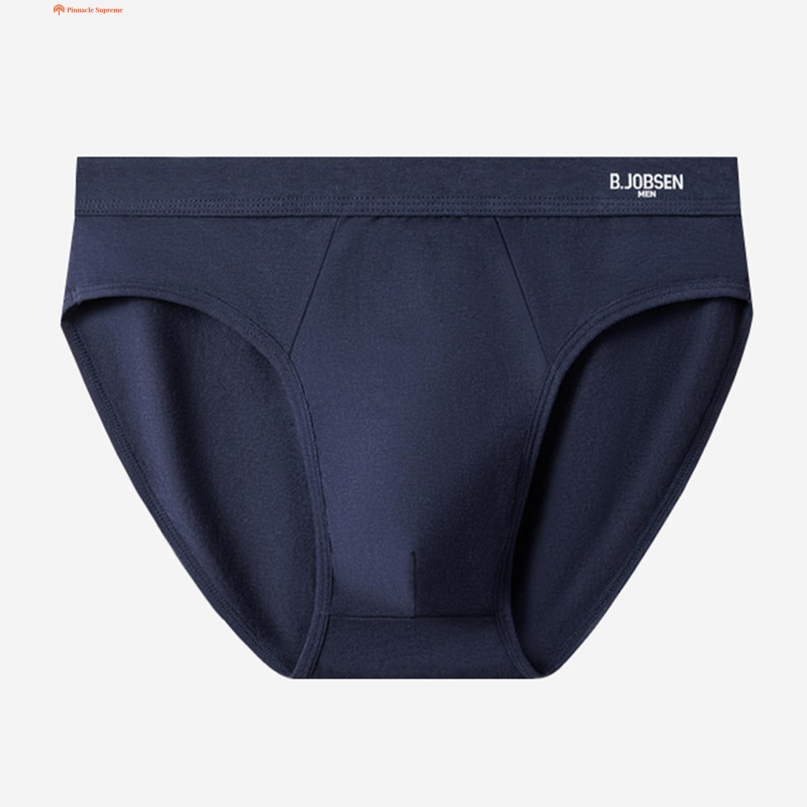 Men Elastic Briefs Comfortable Men's Solid Color Briefs Soft Breathable Underwear for Men Briefs. 