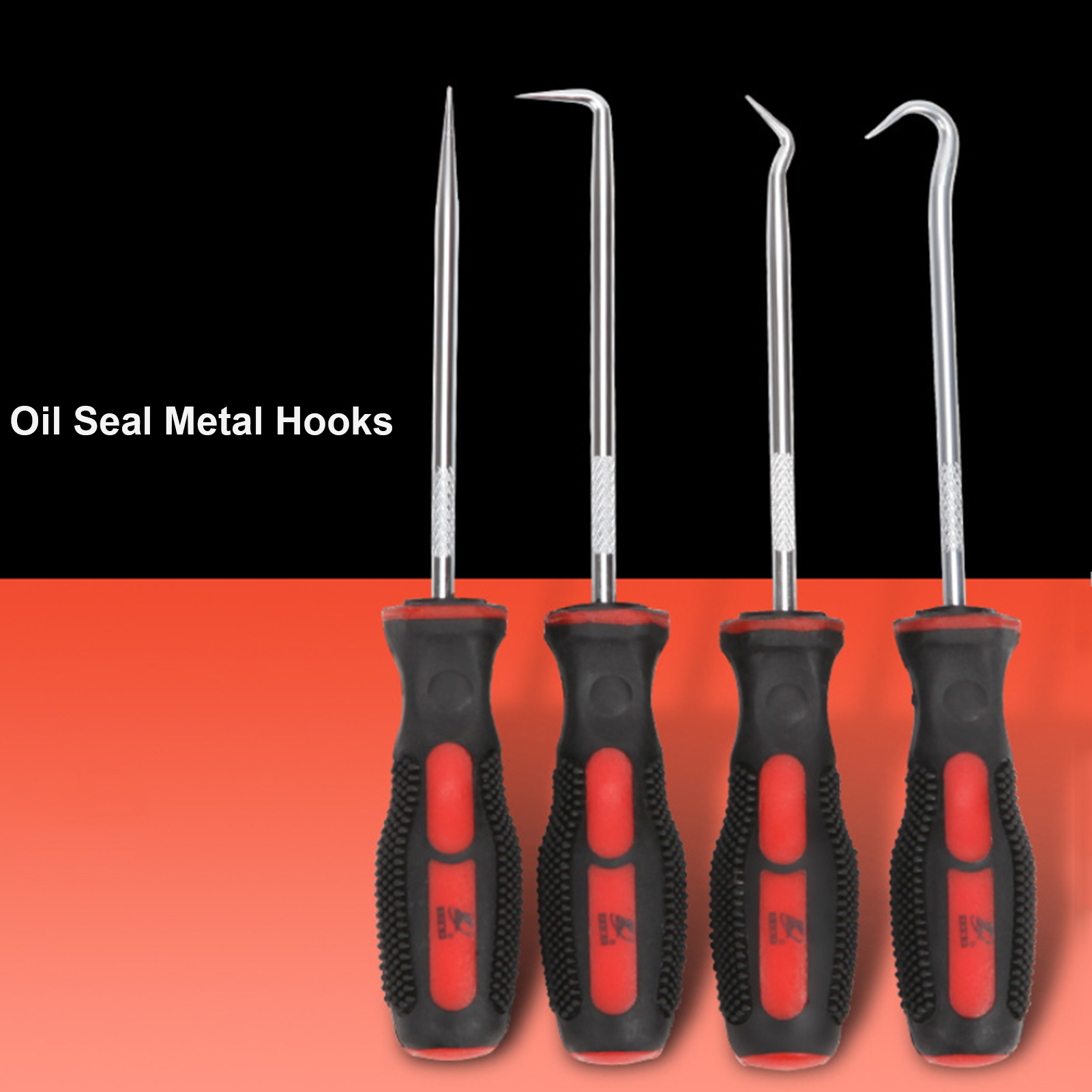 KOGEEK 4Pcs Oil Seal Metal Hooks Rubber O-ring Removal Hook Car Screw Driver Hobby Tool. 