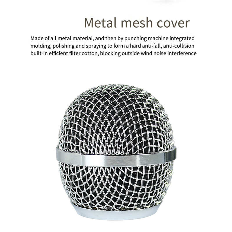 Microphone Wired Metal Dynamic Microphone Clear Voice Mic for Vocal Music Performance. 