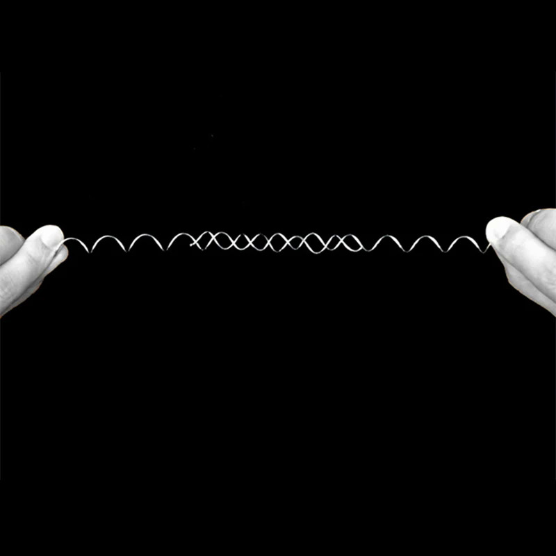Fun magic props infinite loop magic trick Magic Wire puzzle spiral illusion metal spring magic ring ADHD anti stress toy gift