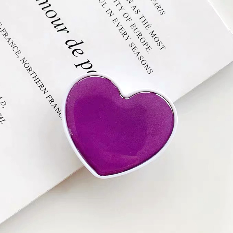 Universal Heart Shaped Phone Socket Holder Finger Grip Bracket Support Telephone for IPhone 13 8 Samsung Pocket Socket Stand. 