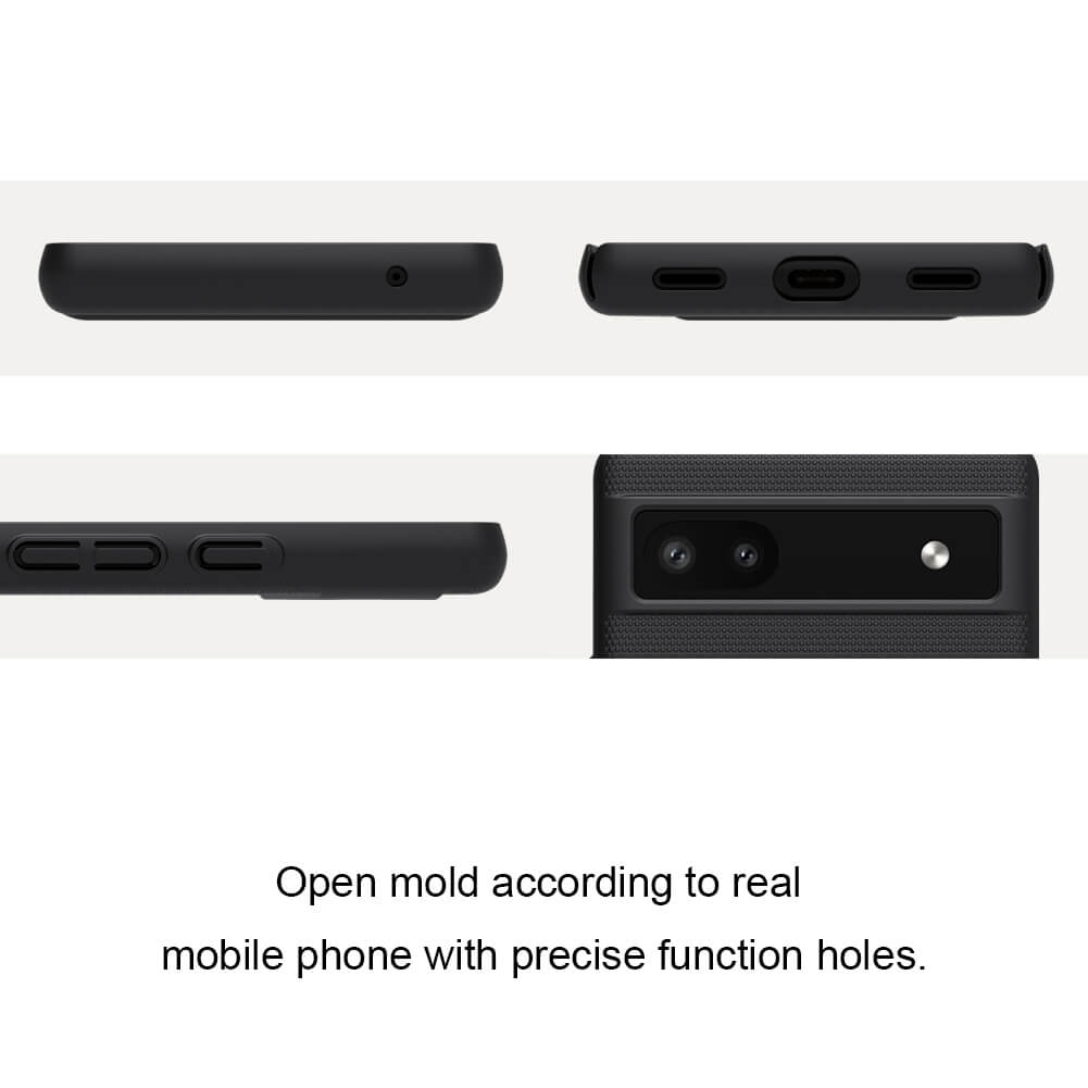 Nillkin ( Pixel 6A ) for Google Pixel 6A Matte Cover Case Super Frosted Shield Matte Back Cover for Google Pixel 6A - Black. 