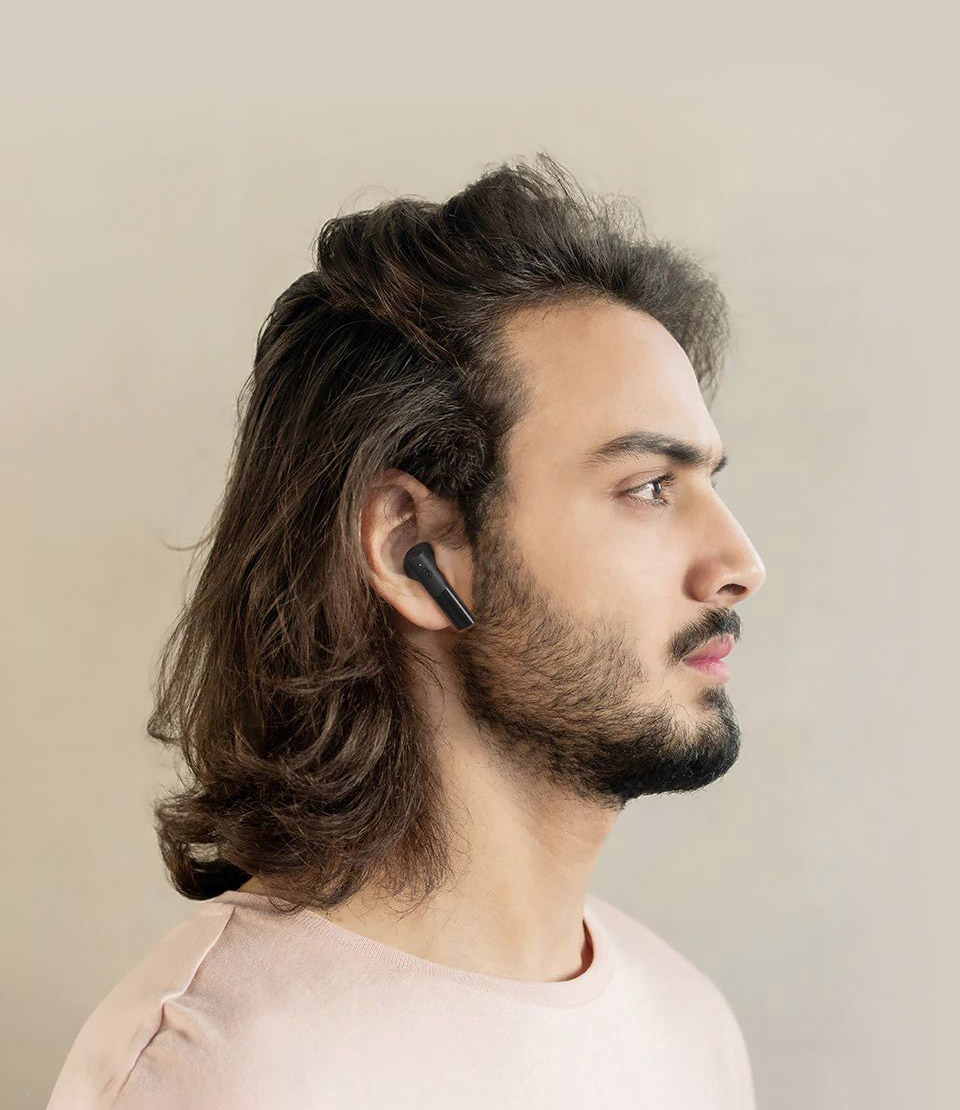 Haylou GT6 Photo of a man with an earphone