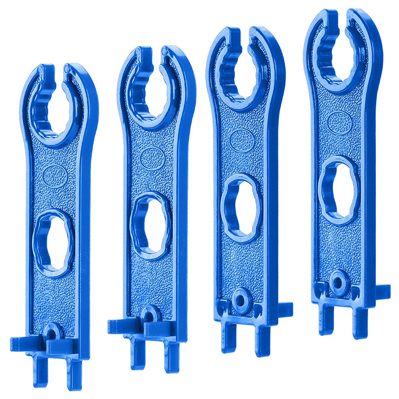 4PCS Solar Connector Tool Wrenches, Solar Panel Connector Assembly Tool for MC4 Connectors, Plastic Solar Wrench Spanner. 