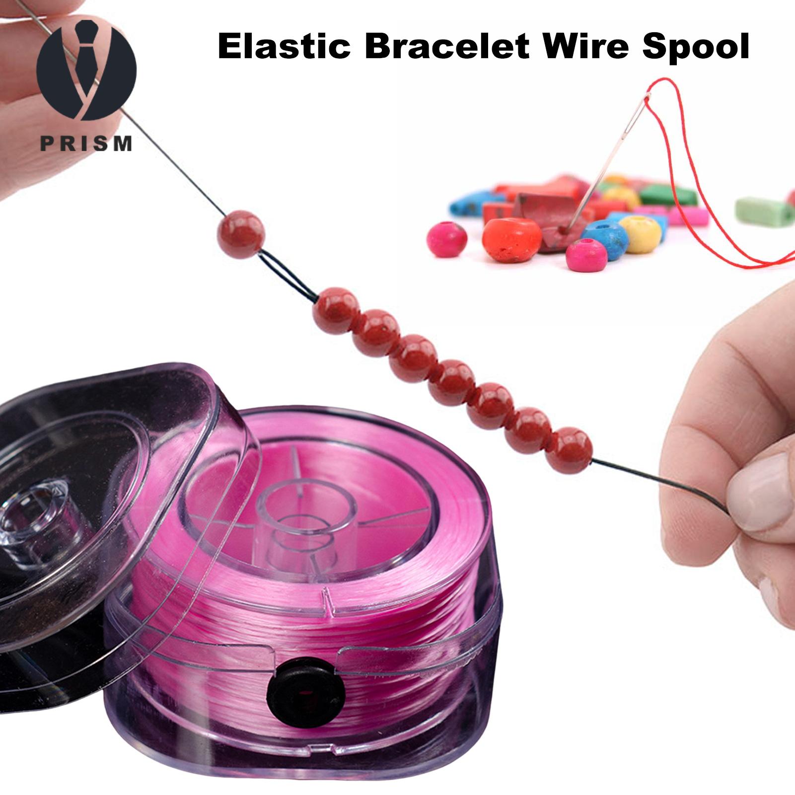 Prism Multi-function Wire Organizer Stretchy Bre Cord Set with Storage Case Diy Beading Elastic St g for Jewelry Making Flat Stretch Bre Wire Buyers' Favorite Beading Wire. 