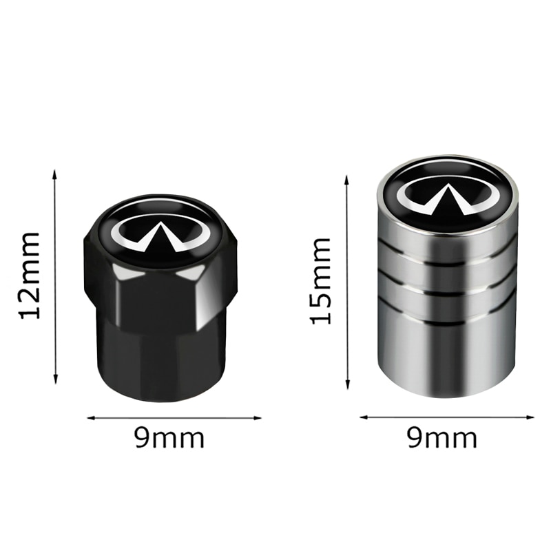【Mary DAI Store】For Infiniti FX35 Q50 Q30 ESQ QX50 QX60 QX70 JX35 G35 G37 Car Tyre Cap Wheel Tire Valve Caps Tire Badge Decoration. 