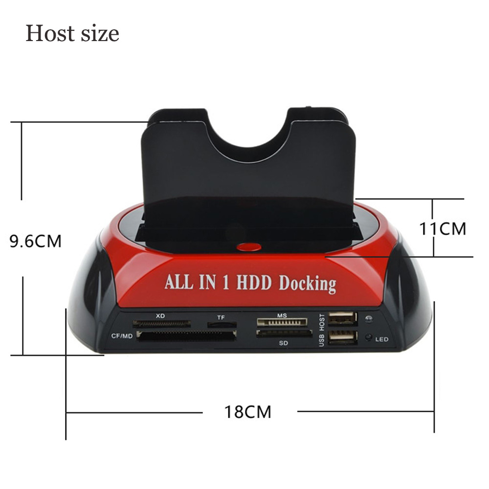 All in 1 SATA IDE To USB Hdd Docking Station eSATA to USB 2.0 Adapter For 2.5/3.5 Hard Disk Drive Docking Station Hard Enclosure. 