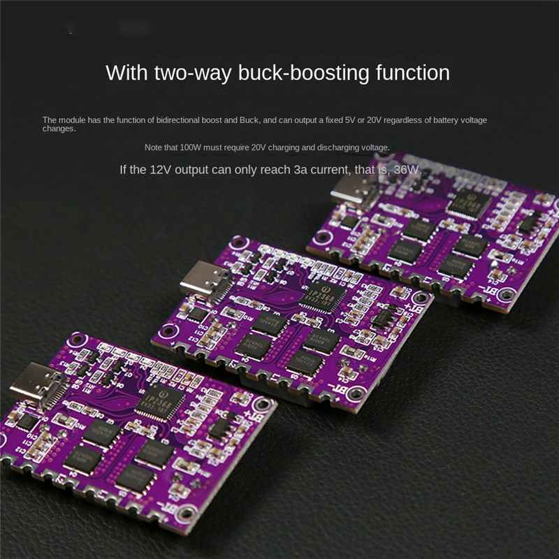 IP2368 Bidirectional PD 100W Fast Charging Module Type-C Interface 4S. 