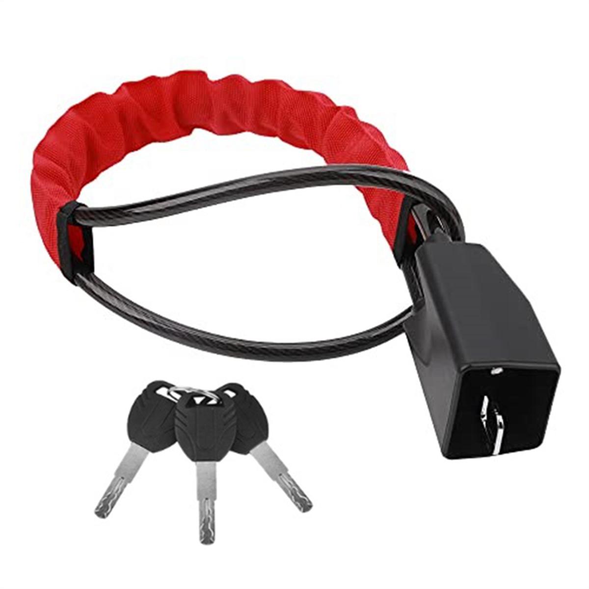 Car Security Anti Theft Lock Anti-Theft Device Steering Wheel Locks for Car SUV Cart Vehicle Red
