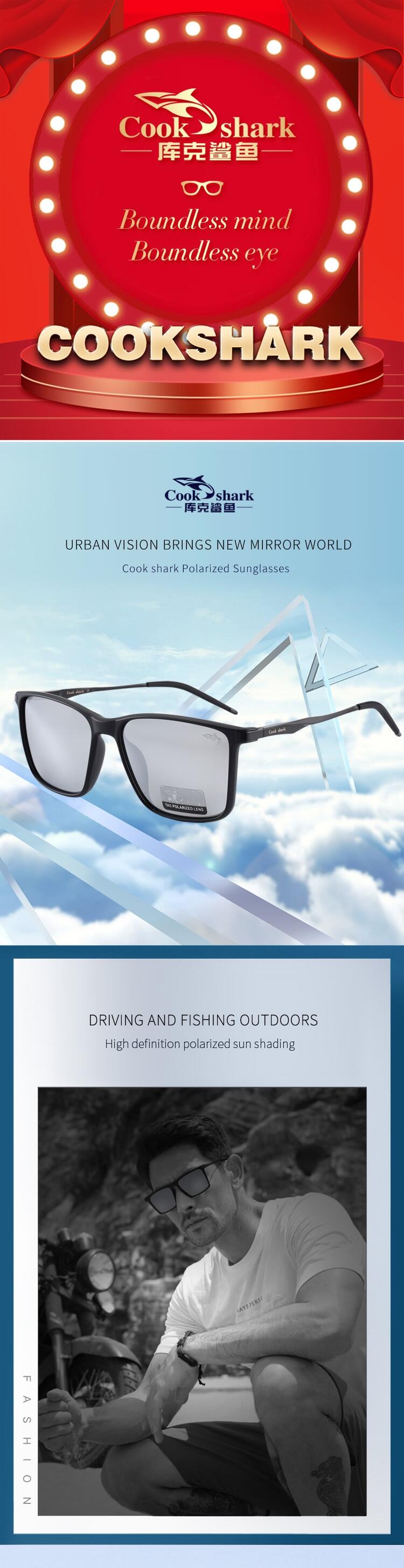 Cook Shark polarized sunglasses men's sunglasses women's UV