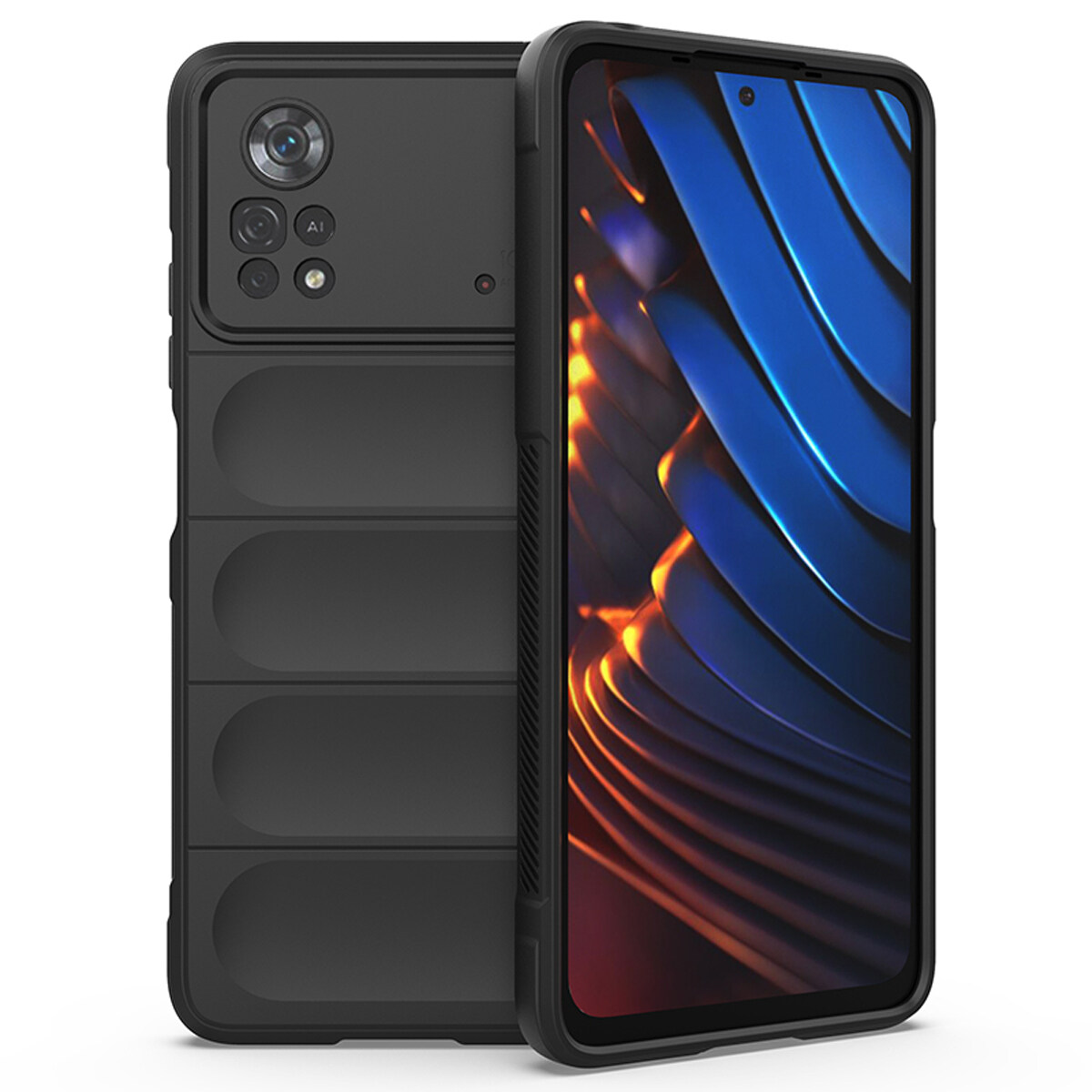 xprmy for Xiaomi Poco X4 Pro 5G Soft Skin-Feel TPU Shock-Absorbing Protective Case