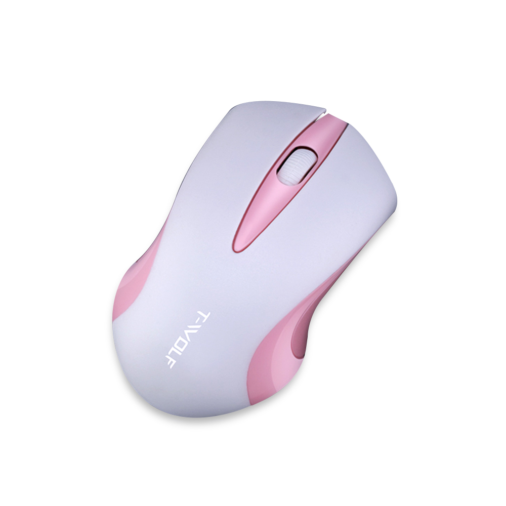 HXSJ T-Wolf Q2 2.4G  Optical Office Mouse 3 Button 1200 Dpi Ergonomic Gaming Mouse For Pc/Lapt-op White. 